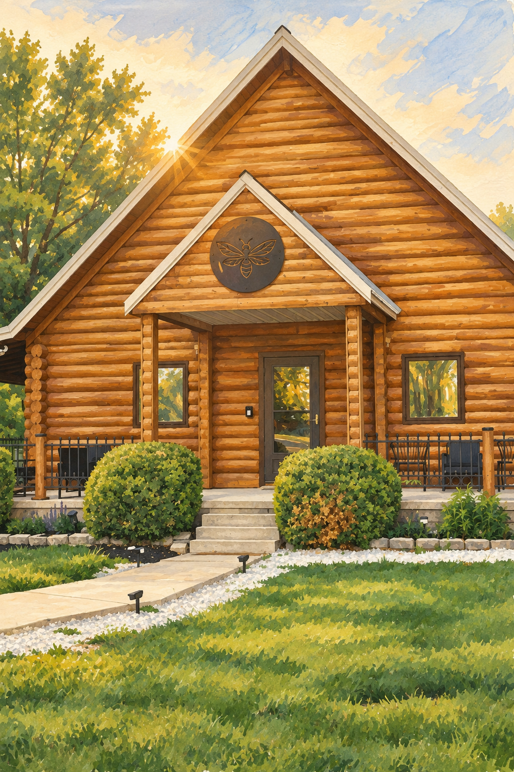 Firefly Lodge Winter Getaway illustration